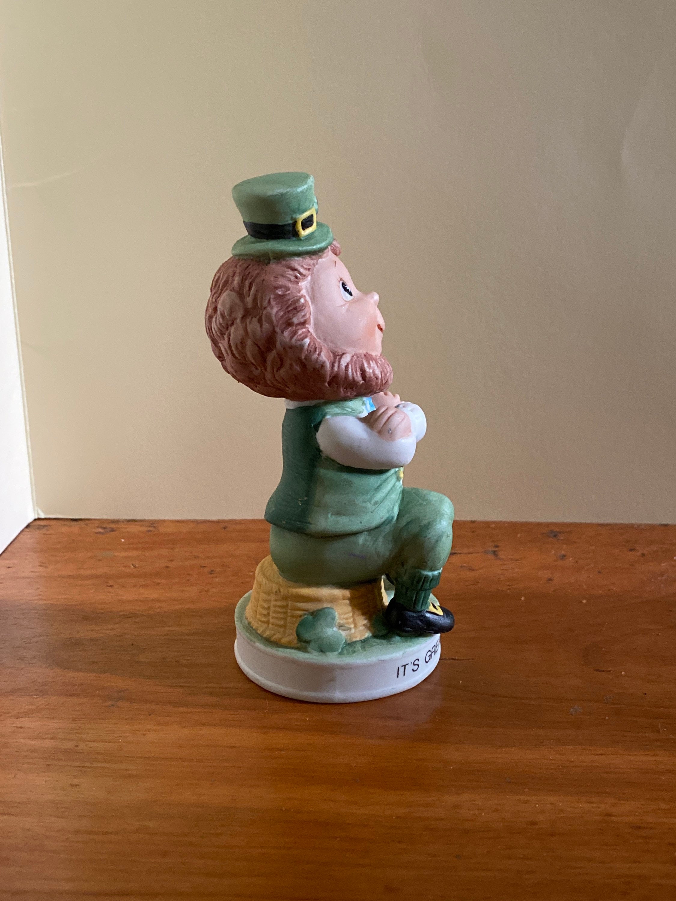 Vintage Irish Figurine its Great to Be Irish Leprechaun Etsy