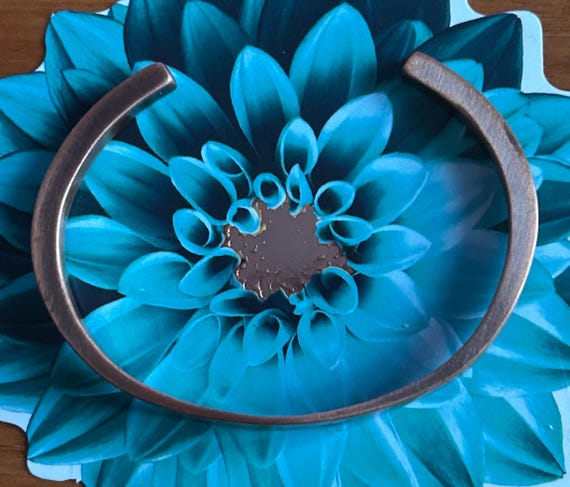 Handcrafted Raw Copper Cuff | Custom Engraved Min… - image 4