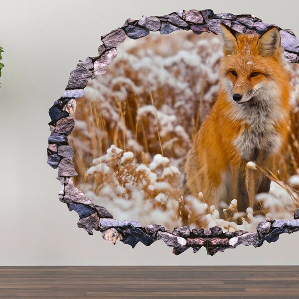 Fox Mural Etsy