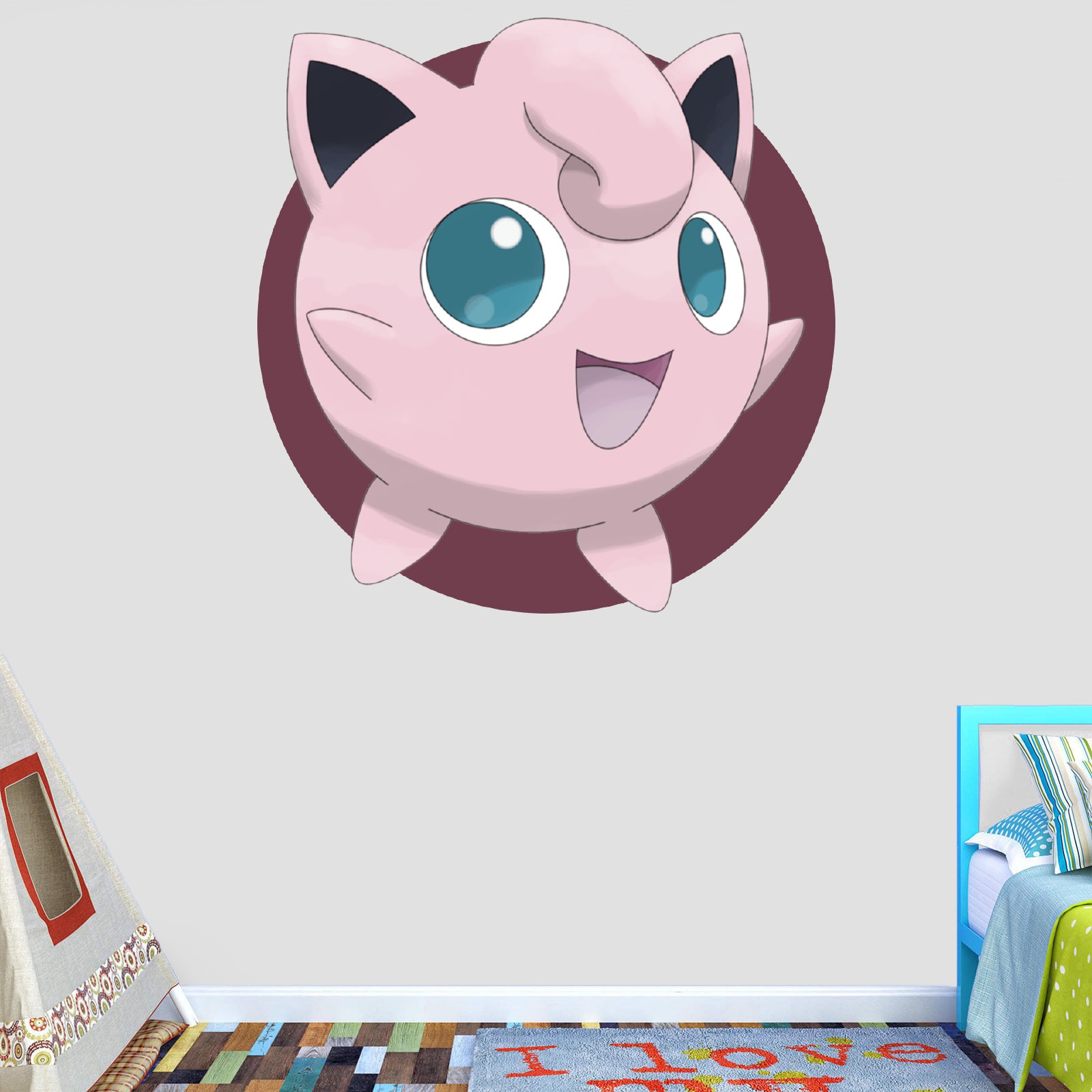 Jigglypuff Wall Decal Vinyl Mural Print Decor Bedroom Kids Etsy