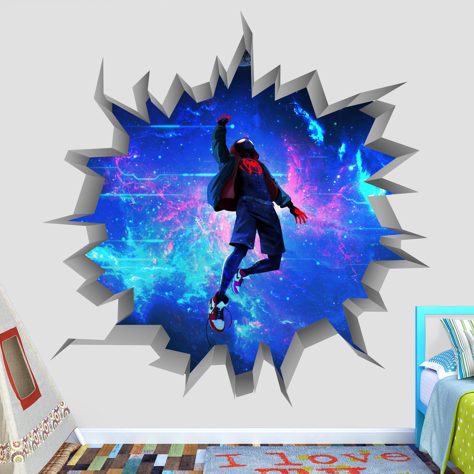 Cornhole Wall Decal Super Hero Wall Sticker Party Wall Decor Etsy