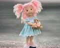 Brysia- 15" (38 cm) -Unique Handmade Doll with Motion Skeleton