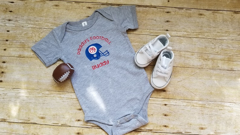 Daddy/'s football buddy Custom Colors! Football onesie