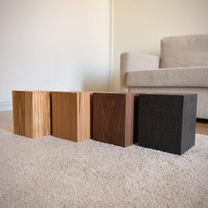 Wooden Plant Pedestal, Modern Scandinavian Display Stand, Custom Home Decor Plinth