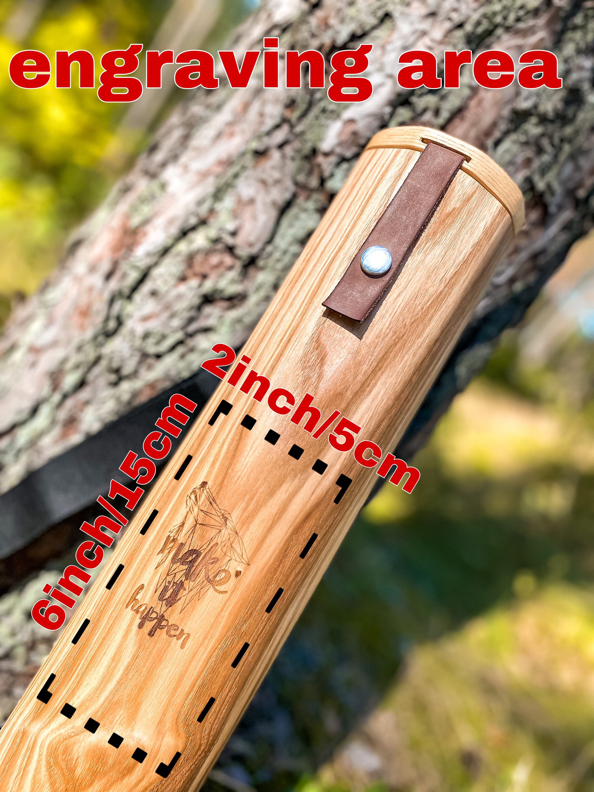 Fly Rod Case Wood Fly Fishing Rod Tube Fishing Rod Holder Etsy