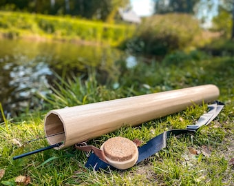 Personalized fly fishing rod case | fishing rod tube | gift for fisherman | hard wood safe rod storage | perfect for fly fishing enthusiasts