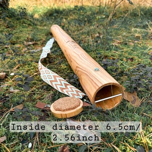Fly Fishing Rod Tube | Wooden Fishing Rod Holder | Protective Travel Case for Fishing Rods | Fishing Rod Storage Tube | Fisherman Tube