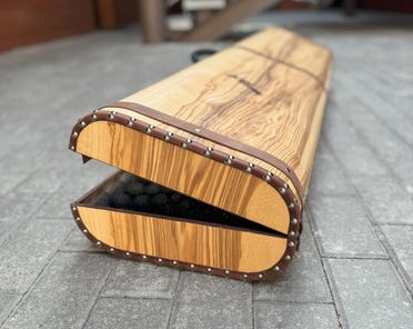 custom fishing rod cases Handcrafted Hardwood Tubes Reel Travel Case for only $115.00 at Fish On! Customized Rod Case | Fly