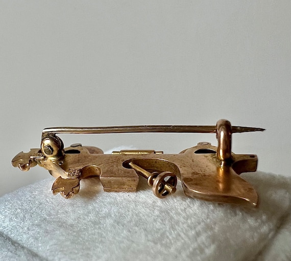 Antique novelty brooch retro car automobile early Art… Gem