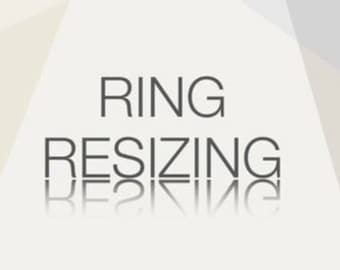 Ring sizing service for platinum rings
