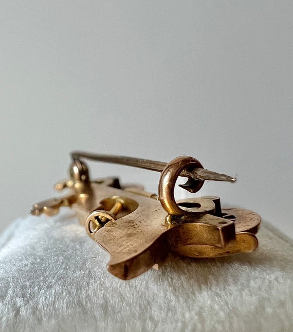 Antique novelty brooch retro car automobile early Art… Gem