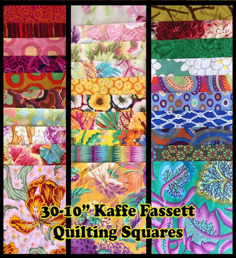 Layer Cake Several Pieces = OOPRare VHTFRetired - - Kaffe Fassett Collective 30-10 Quilting Squares