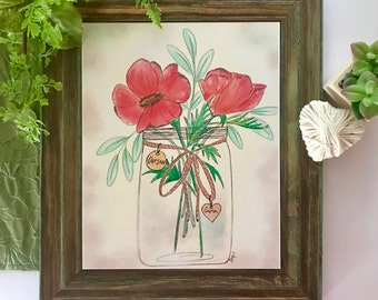Jar of Love - personalized piece
