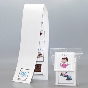 I Go Dental System: Picture Communication Schedule for a Filling (girl)- SPANISH Downloadable PDF