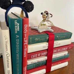 Christmas Themed Decorative Books | Sustainable Decor using Preloved Books