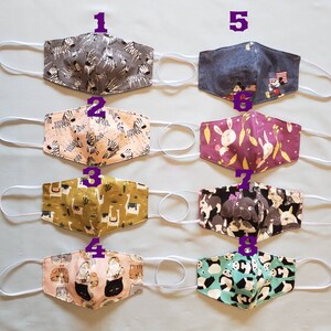 Prewashed cotton  mask for children-Doesn’t shrink-4Layer-filter pocket-washable