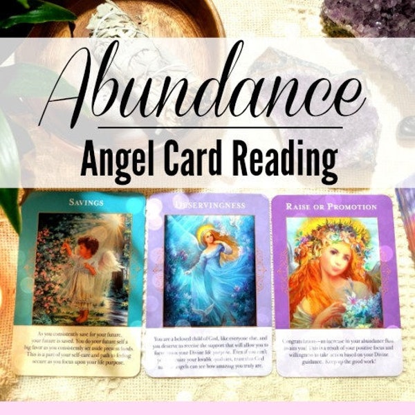 Angels of Abundance Oracle Reading, Money and Abundance Psychic Reading, ABUNDANCE Angel Card Reading, Abundance Intuitive Reading, Psychic