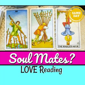 TAROT READING, LOVE, Twin Flame Reading, Soul Mates Reading, Love Reading, Same Day Psychic Reading, Psychic, Clairvoyant, 3 Questions