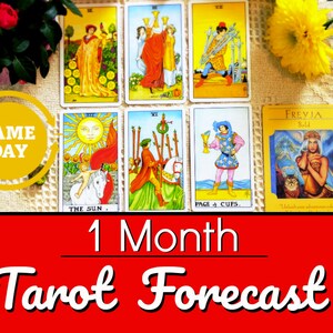 Lectura Psíquica de 1 Mes, Lectura de Tarot, Lectura de Cartas del Tarot, Lectura Psíquica el Mismo Día, Tarot de Lectura Psíquica, Psíquica, Pronóstico de 1 Mes,