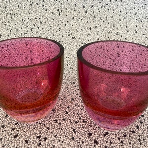 Pearlescent Glass Tea Light Holders