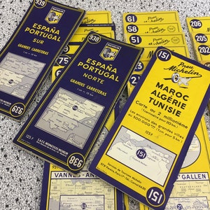 Mapas Michelin vintage da Virgin