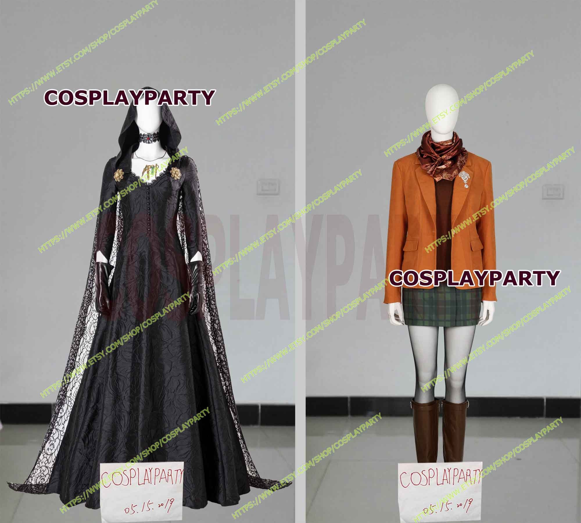 Resident Evil 4 Remake - Ashley Graham Cosplay Costume Outfits Party Suit