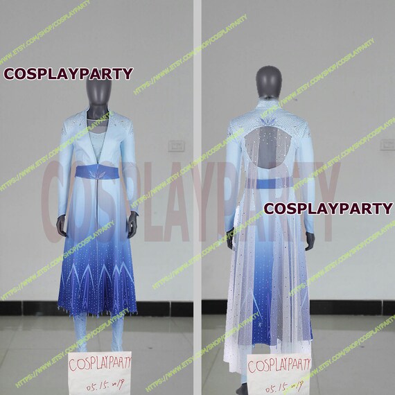 handmade size elsa anime queen cosplay princess costume