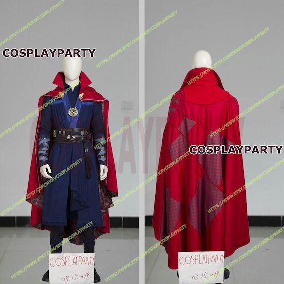 Stephen Doctor Strange Cosplay Halloween Costume Custom Suit Cloak Set DHL Dr