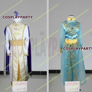 Adult Aladdin Naomi Scott Princess Jasmine Peacock Outfit Cosplay Cost