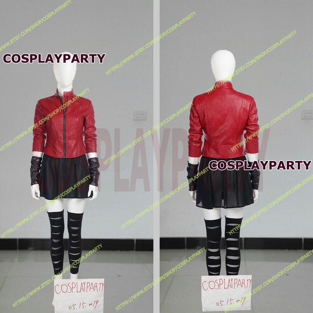 Handmade Size Avengers Cosplay Costume Age of Ultron Scarlet - Etsy