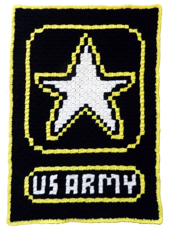 U S Army Crochet Baby Blanket Pattern Corner To