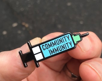 Community Immunity Pin - Syringe