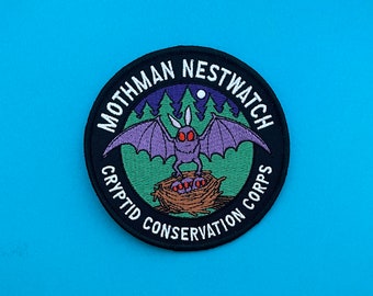 Mothman Nestwatch Patch - Velcro