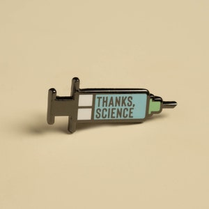 Thanks, Science Vaccine Syringe Mini Pin image 5