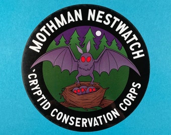 Mothman Nestwatch Sticker