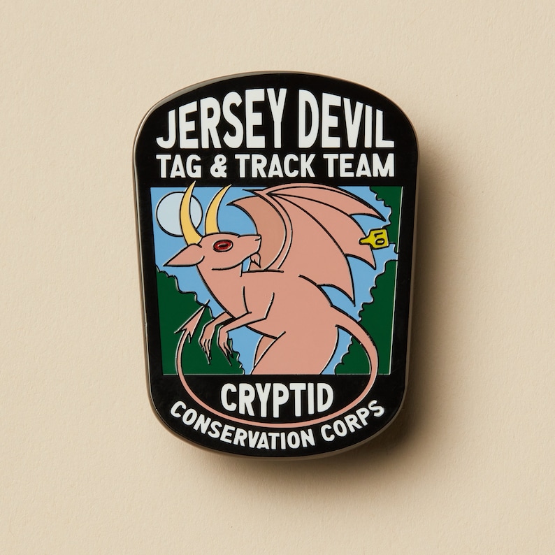 Jersey Devil Tag & Track Team Mini Pin - Etsy