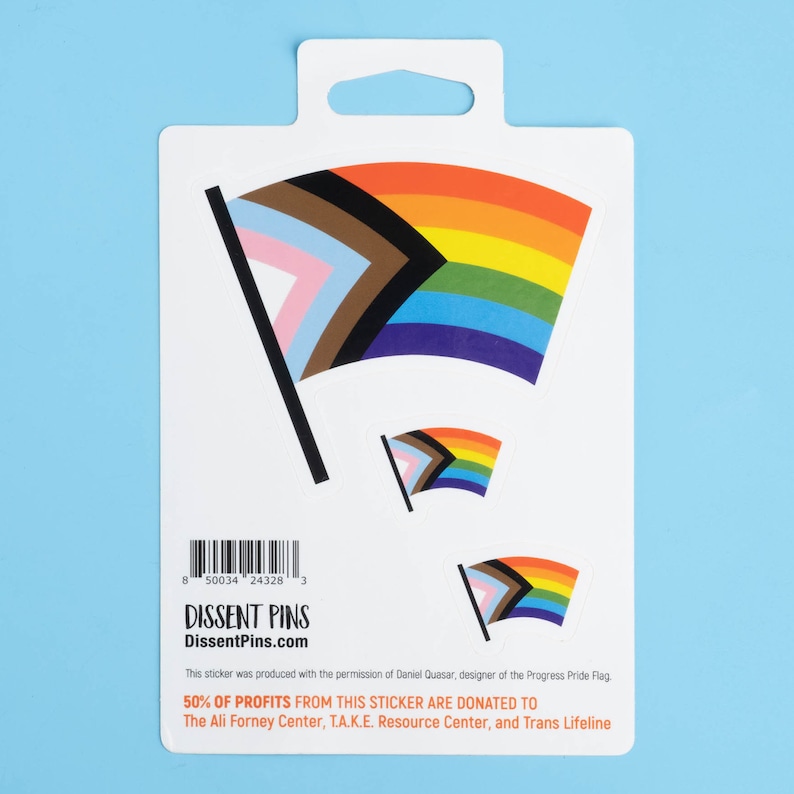 Progress Pride Flag Sticker - Etsy