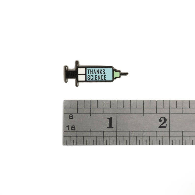 Thanks, Science Vaccine Syringe Mini Pin image 2