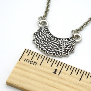 Ruth Bader Ginsburg's Dissent Collar Necklace image 4