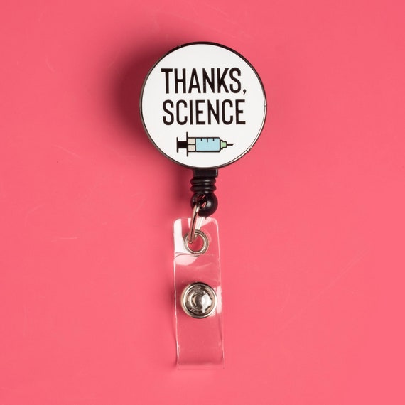 Thanks, Science Badge Reel - Belt Clip