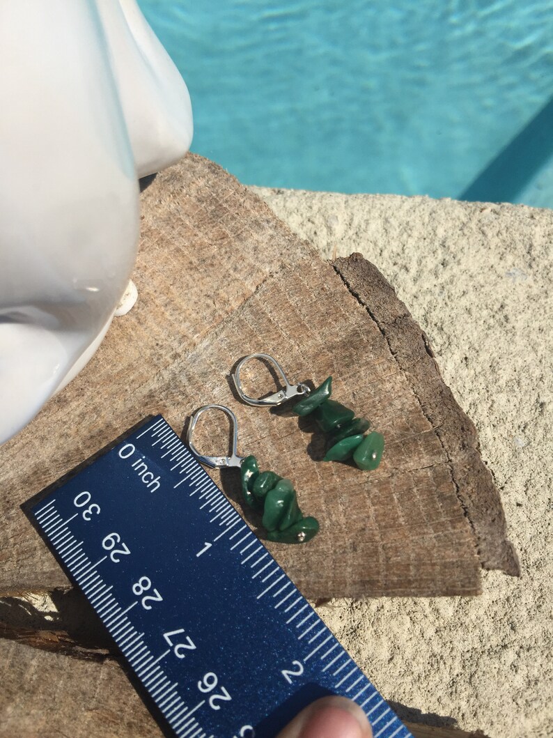 Green Adventurine Dangle Earrings