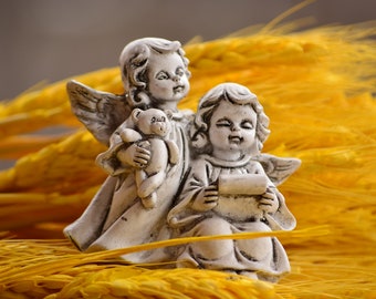 Angel Figurine,Vintage Cherub Figurine,Guardian Angels,Sabby Chic Angel,Shabby Chic Decor