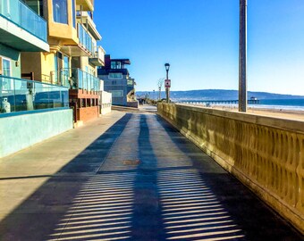 Strand Shadow Play in Manhattan Beach