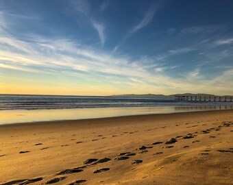 Hermosa Beach Footprints in the Sand