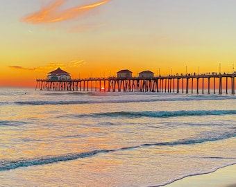 Sunset in Huntington Beach, CA