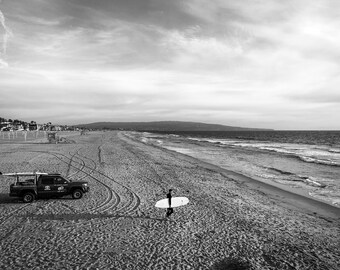 Manhattan Beach in Black & White