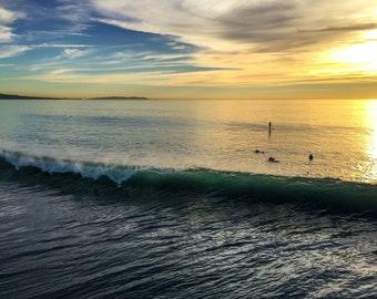 Manhattan Beach Sunset Surf and SUP