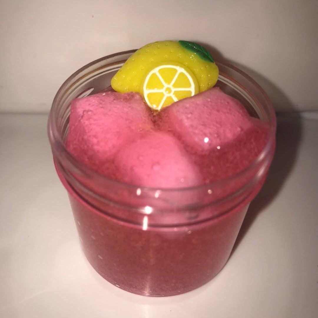 Pink Lemonade Jelly Cube Slime Etsy