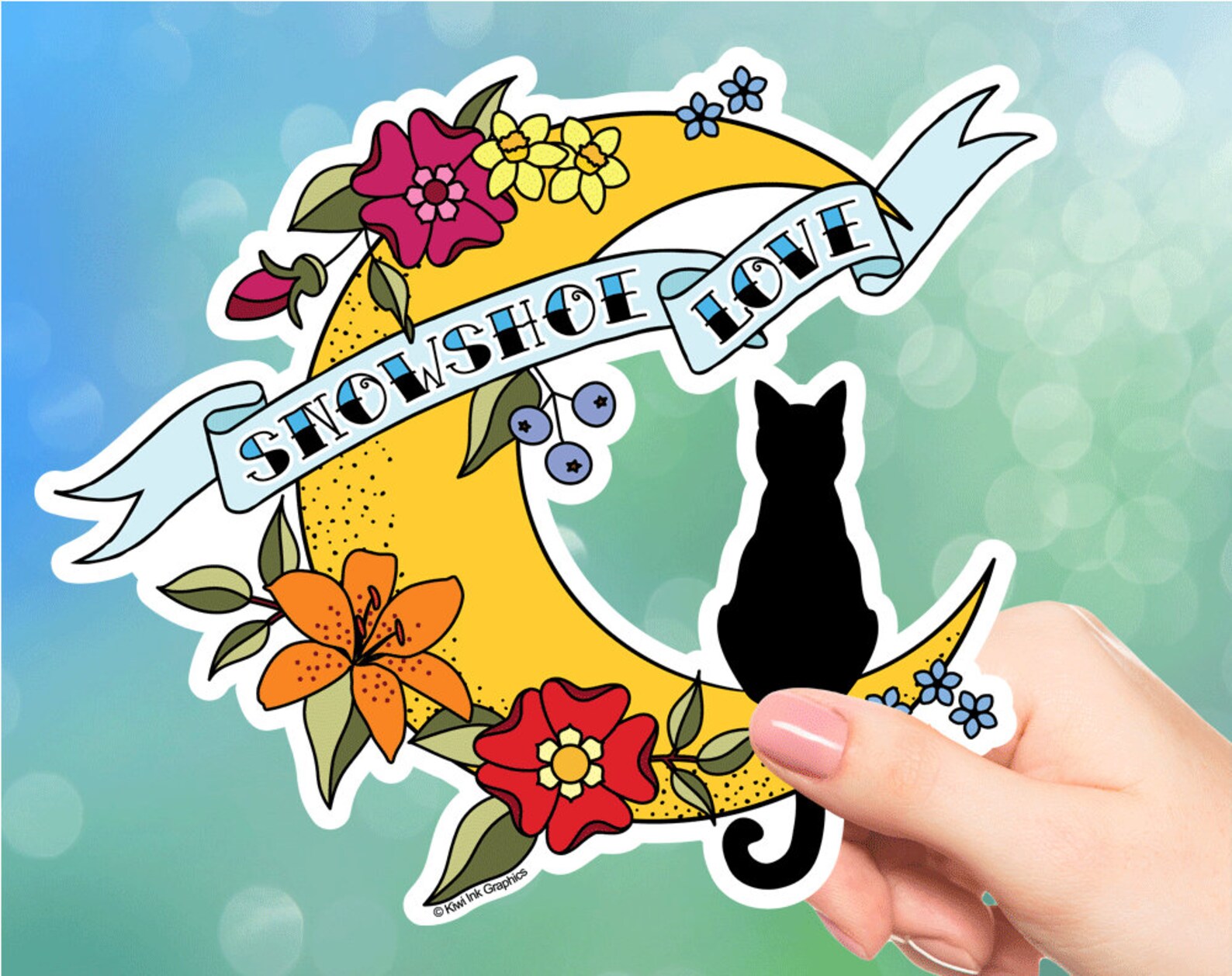 Snowshoe Sticker Snowshoe Decal Vinyl Decal Gift for Cat Etsy