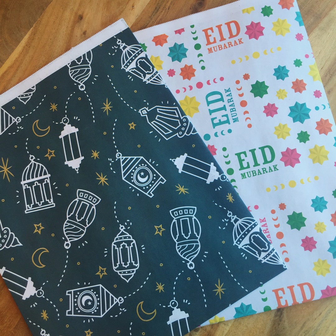Eid Gift Wrap 2 Folded Reversible Sheets 10 SQFT Etsy